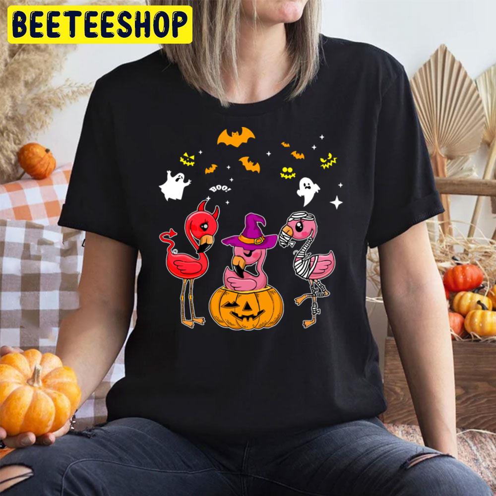 Funny Flamingo Halloween Costumes Flamingo Lovers Trending Unisex T-Shirt