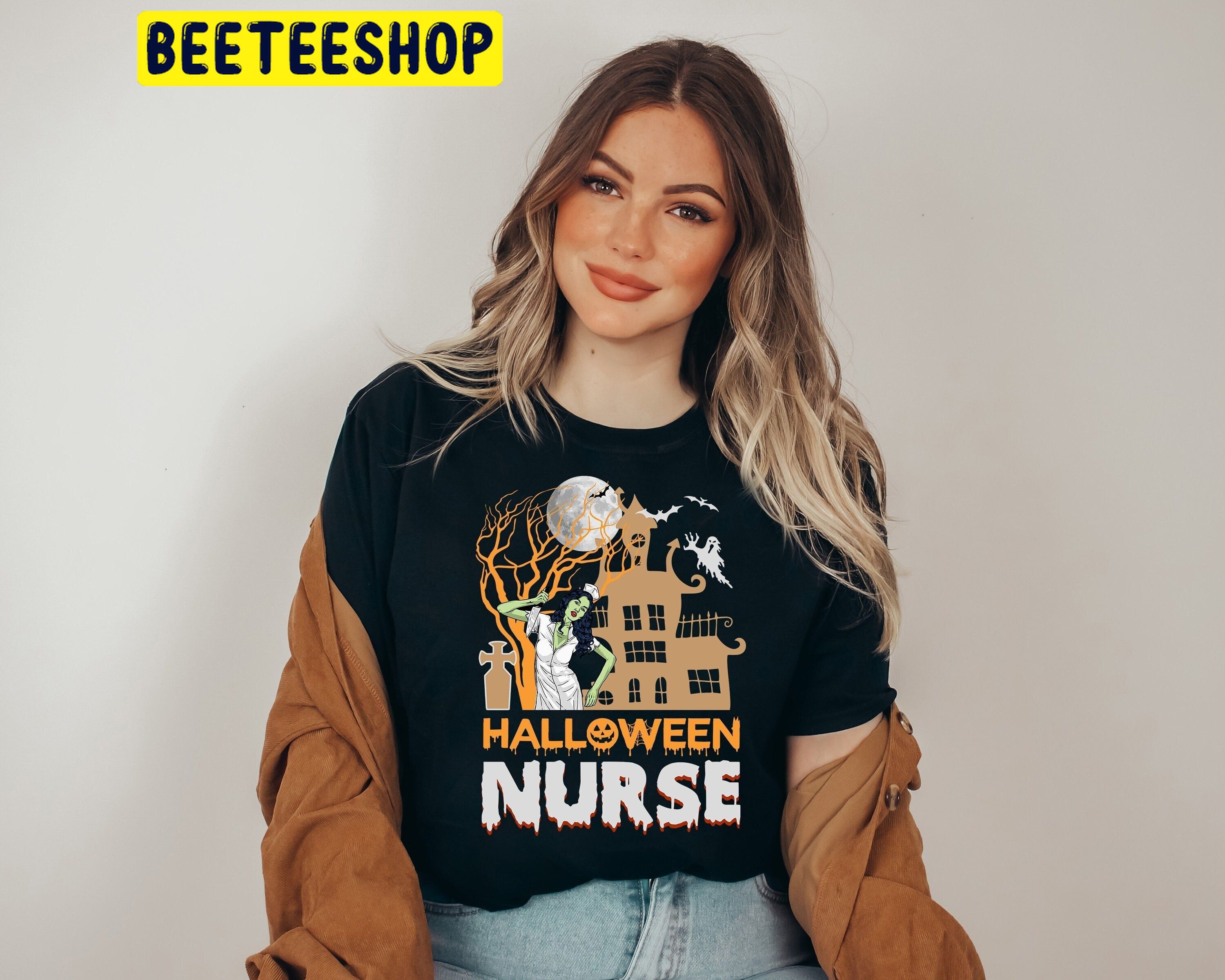 Funny Halloween Nurse Boo Boo Crew Trending Unisex Shirt