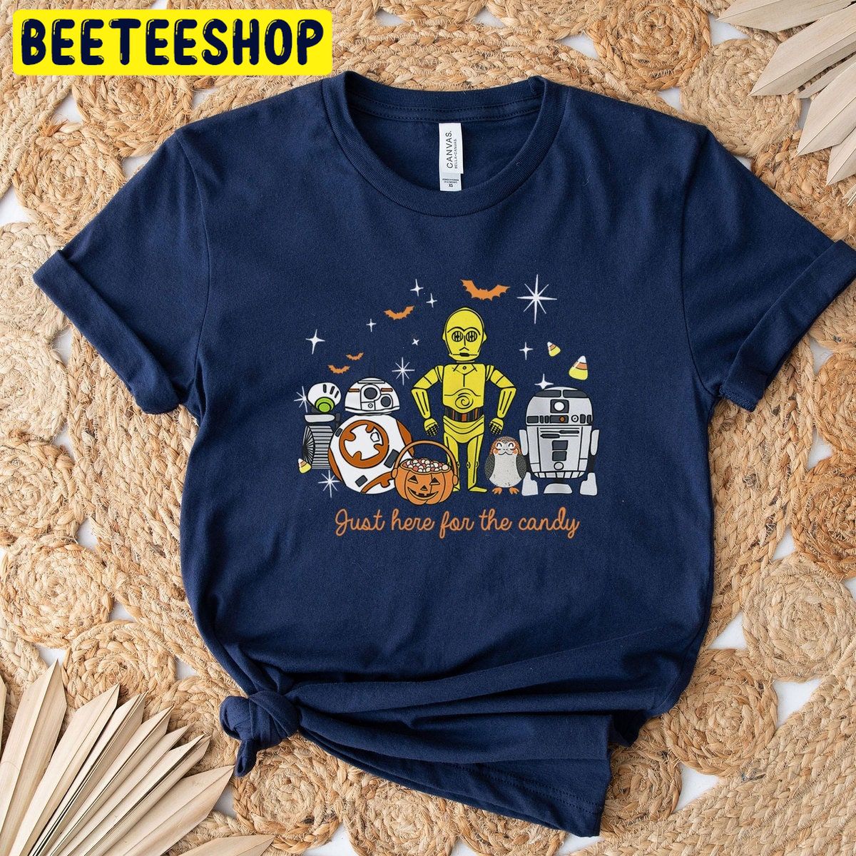 Funny Just Here For Candy Star Wars Spooky Disney Halloween Unisex T-Shirt