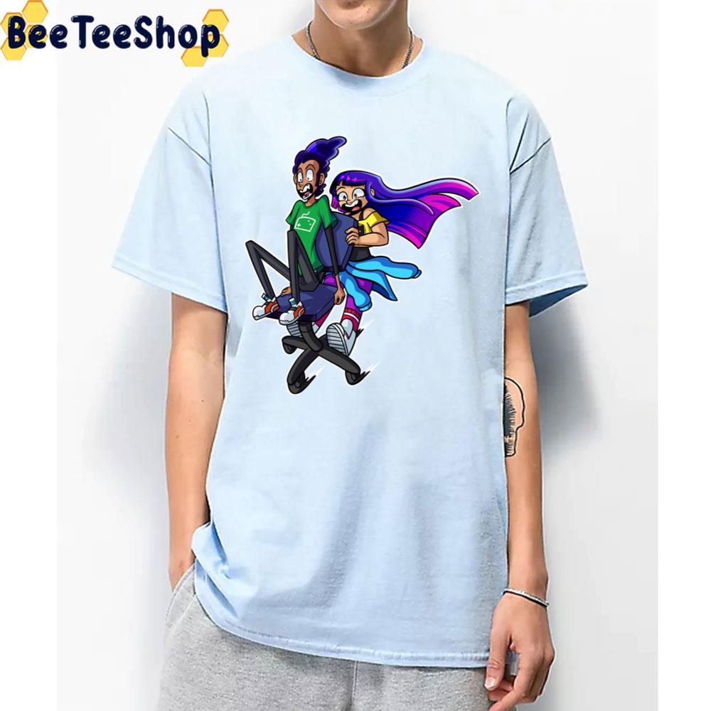 Funny Miko And High Five Glitch Techs Trending Unisex T-Shirt