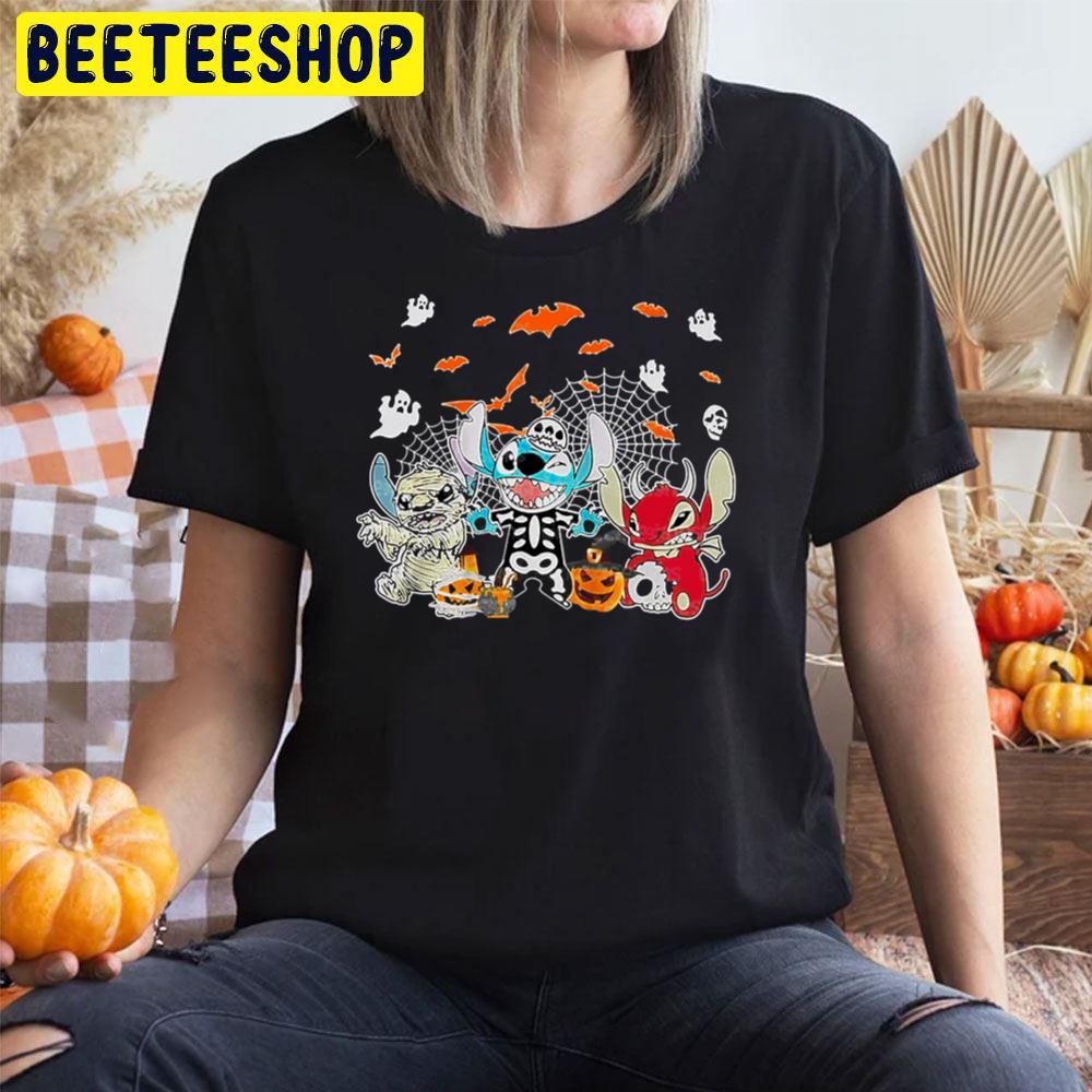 Funny Style Stitch Halloween Trending Unisex T-Shirt