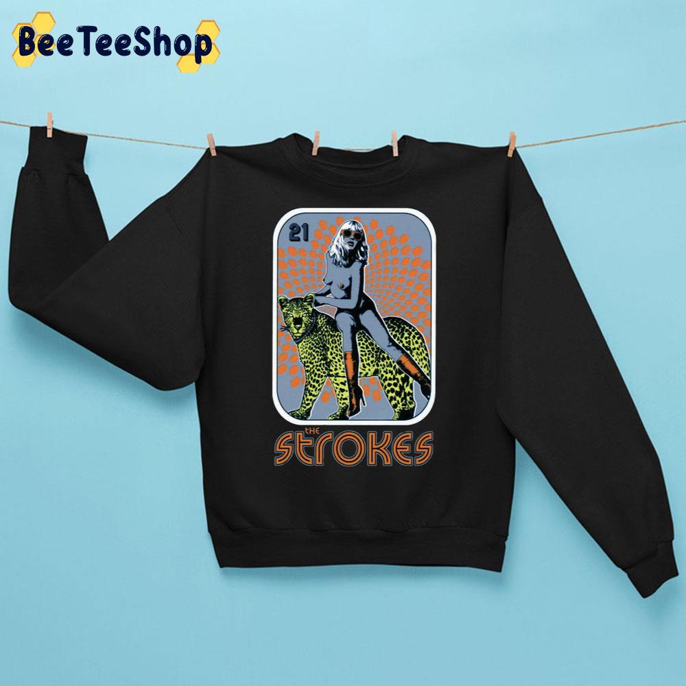 Girl And Panther ?the Strokes Band Trending Unisex Sweatshirt