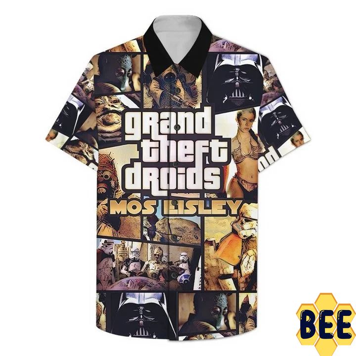 Grand Theft Droids Mos Eisley Star Wars Trending Hawaiian Shirt