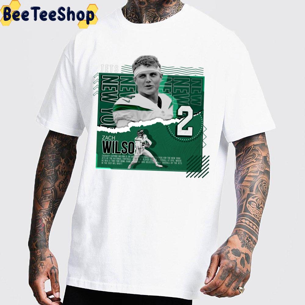 Graphic Art Zach Wilson Football Unisex T-Shirt