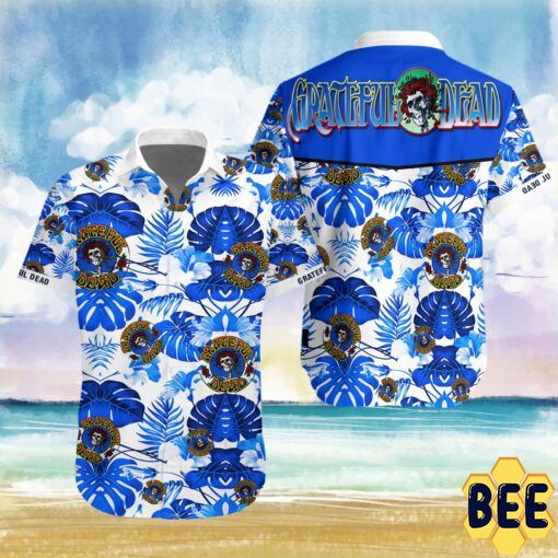 Grateful Dead Tropical Flower Trending Hawaiian Shirt