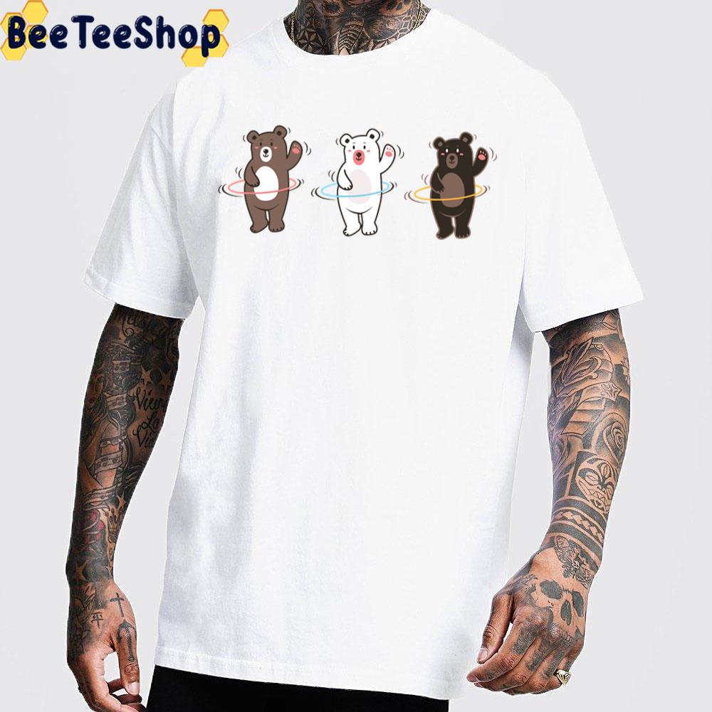 Grizzly Panda Ice Bear Shake Round We Bare Bears Trending Unisex T-Shirt