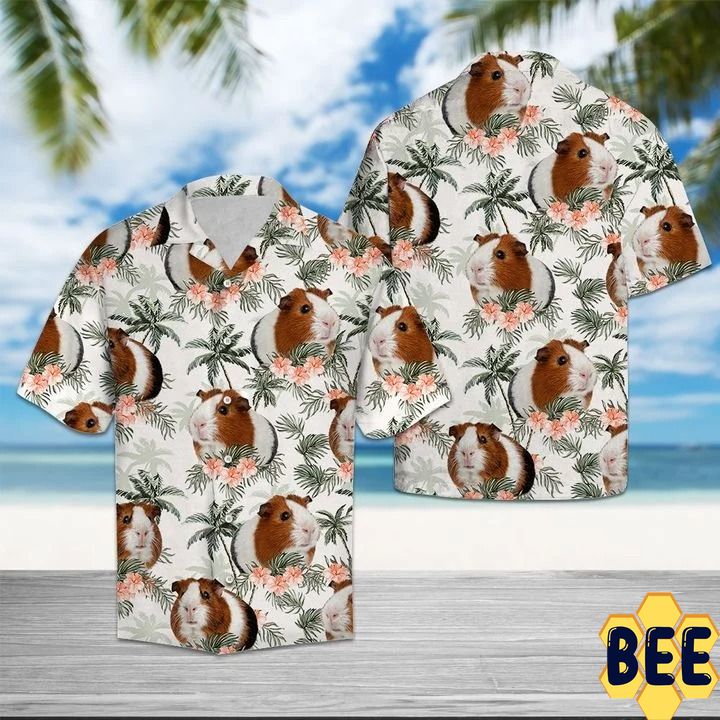 Guinea Pig Tropical Vintage Trending Hawaiian Shirt