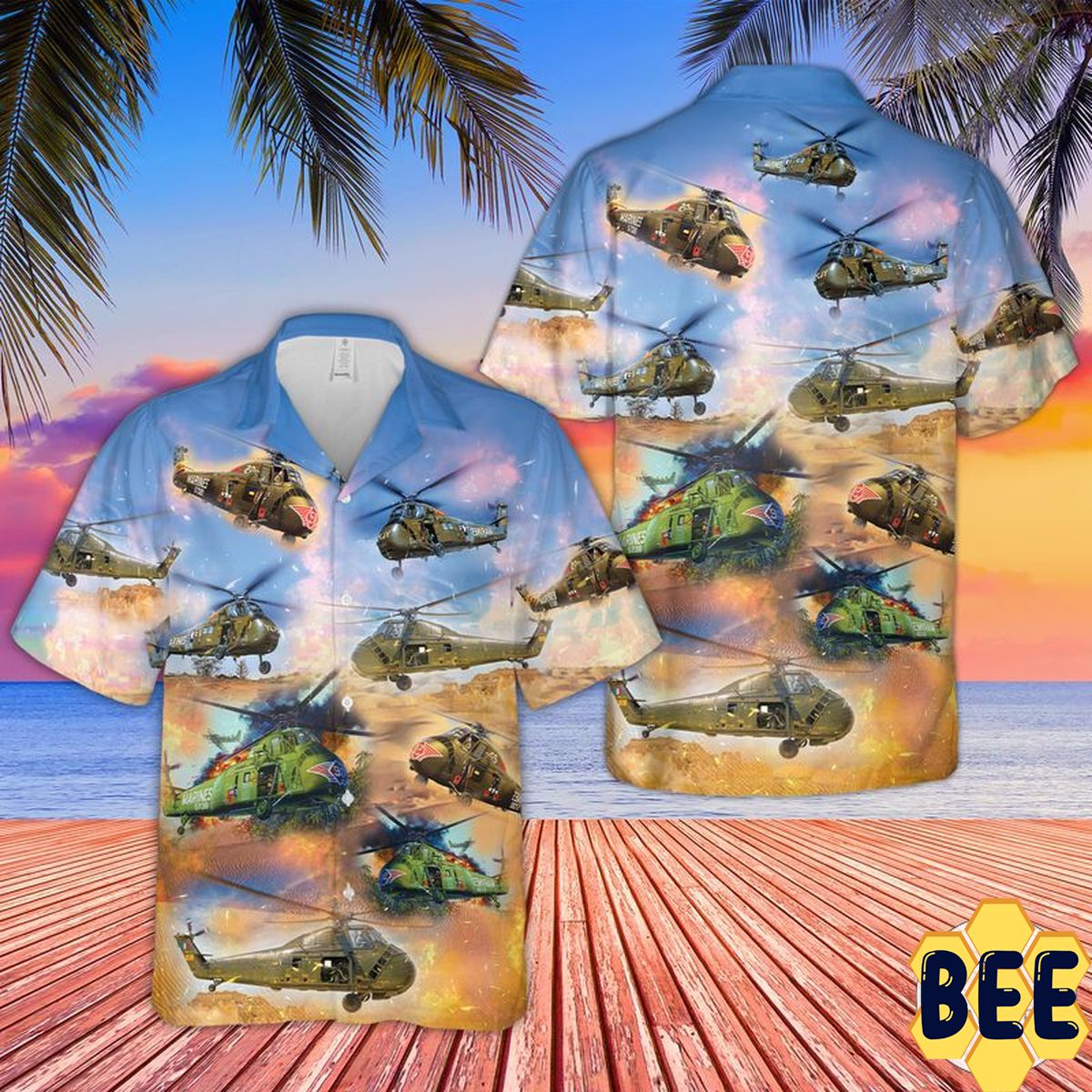 H-34 Us Marines Trending Hawaiian Shirt