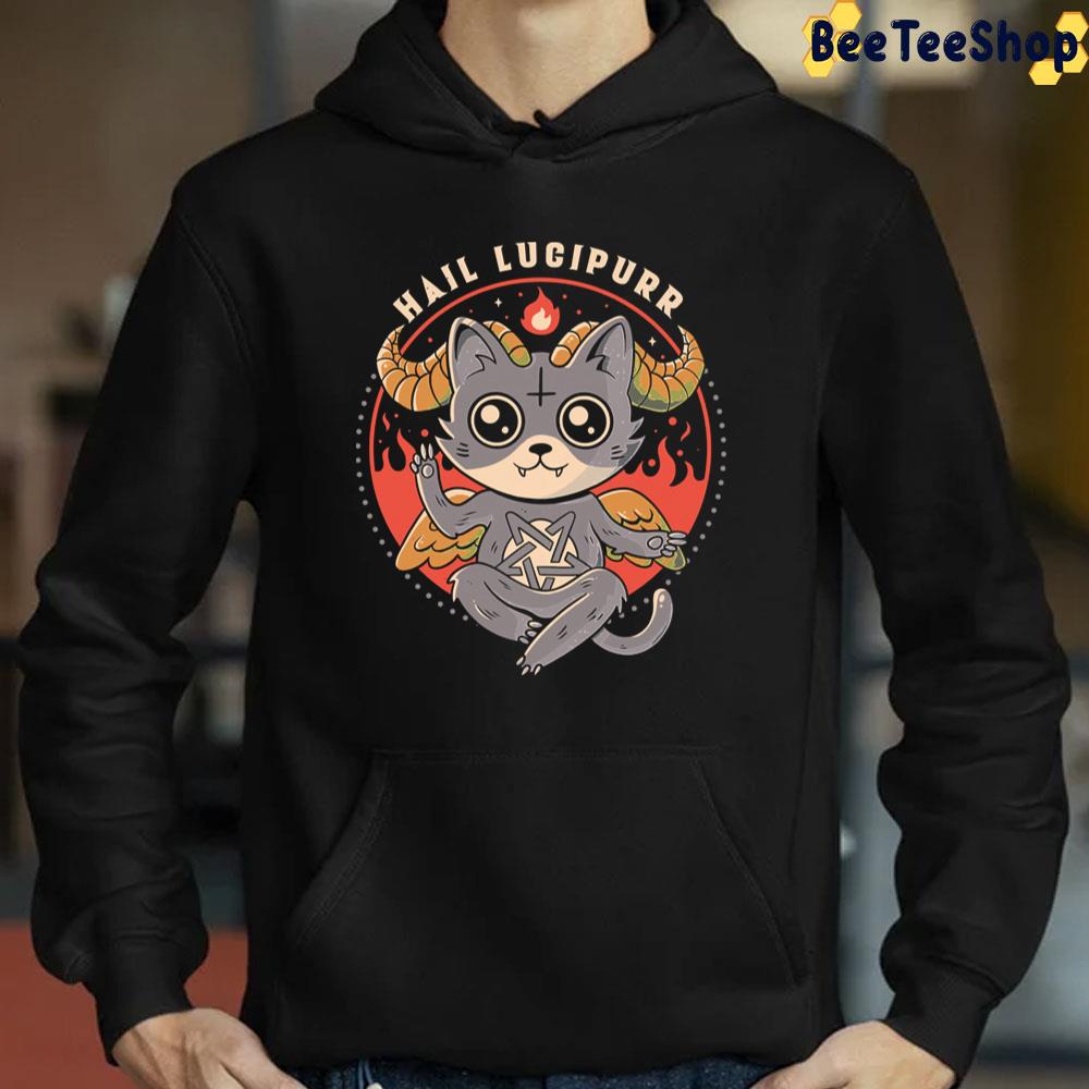 Hail Lucipurr Cute Baphomet Cat Unisex T-Shirt - Beeteeshop