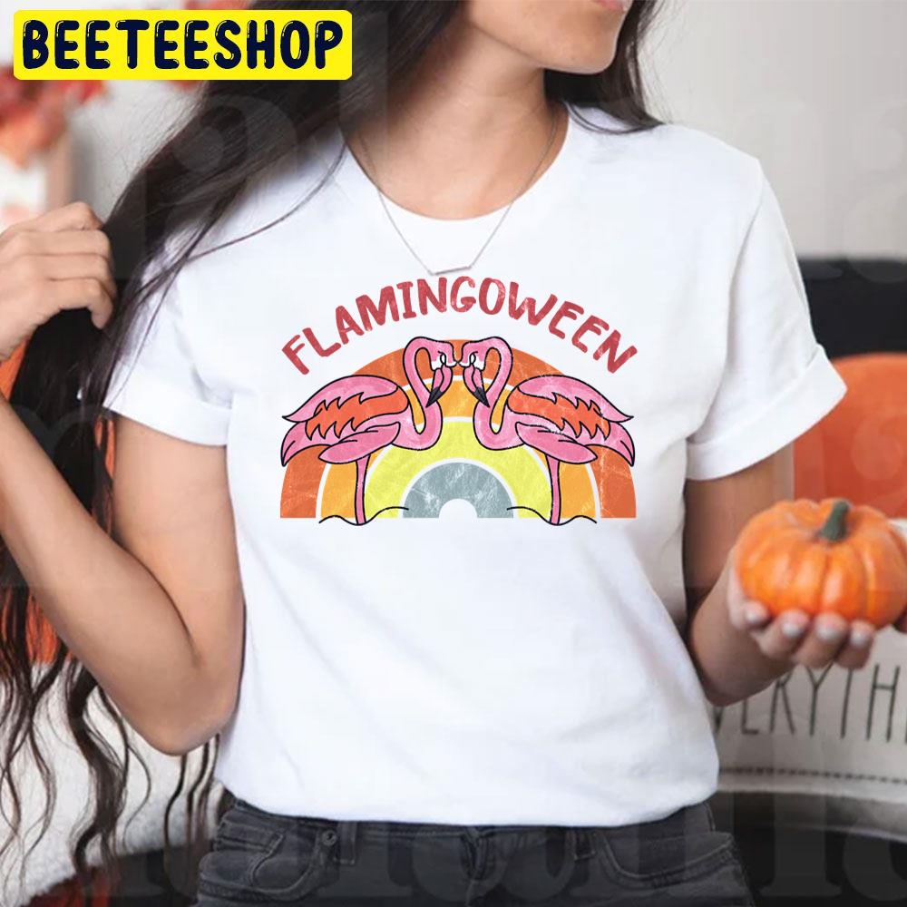 Halloween Flamingo Bird Flamingoween Trending Unisex T-Shirt