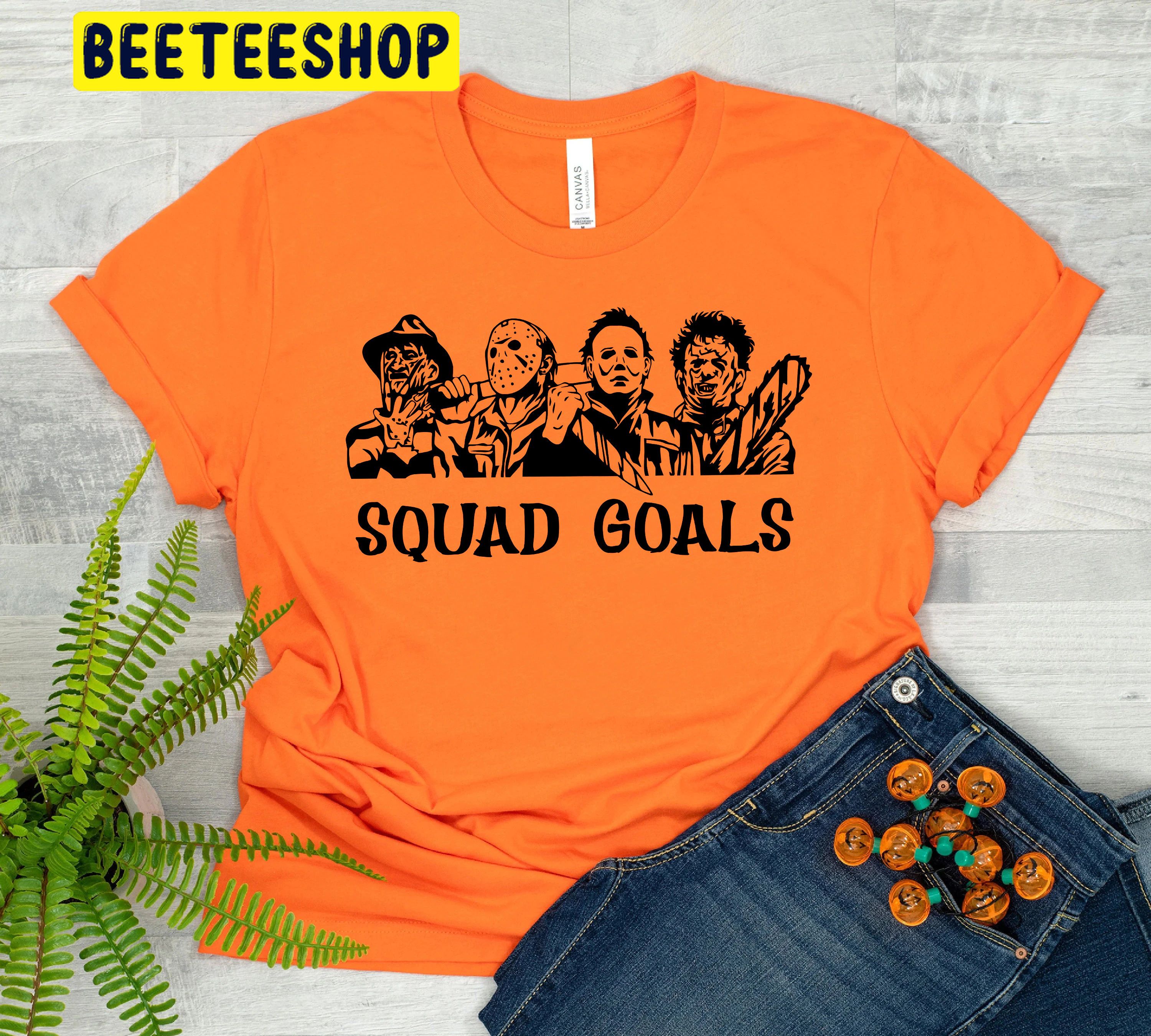 Halloween Horror Squad Goals Trending Unisex Shirt