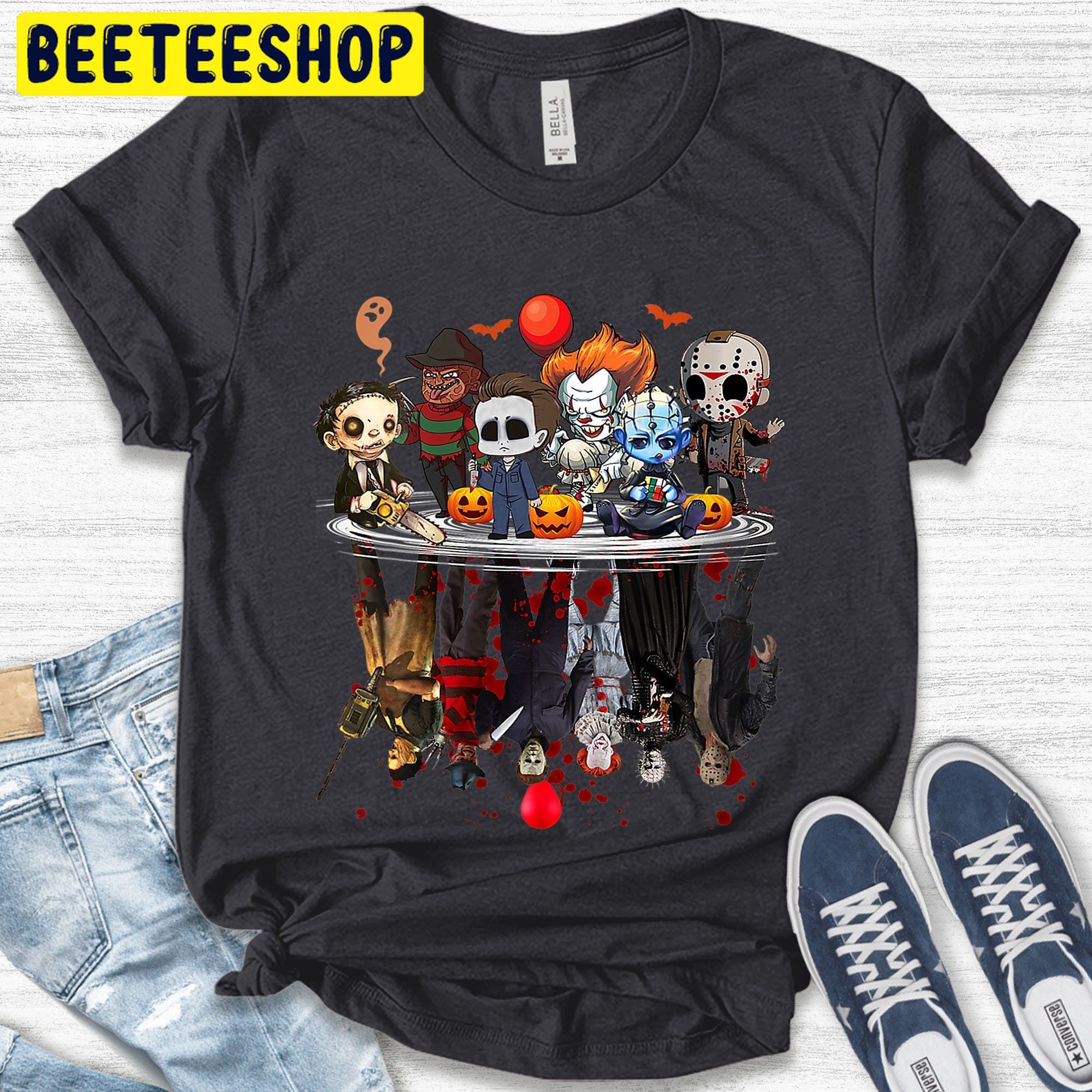 Halloween Movie Characters Cartoon Art Halloween Unisex T-Shirt