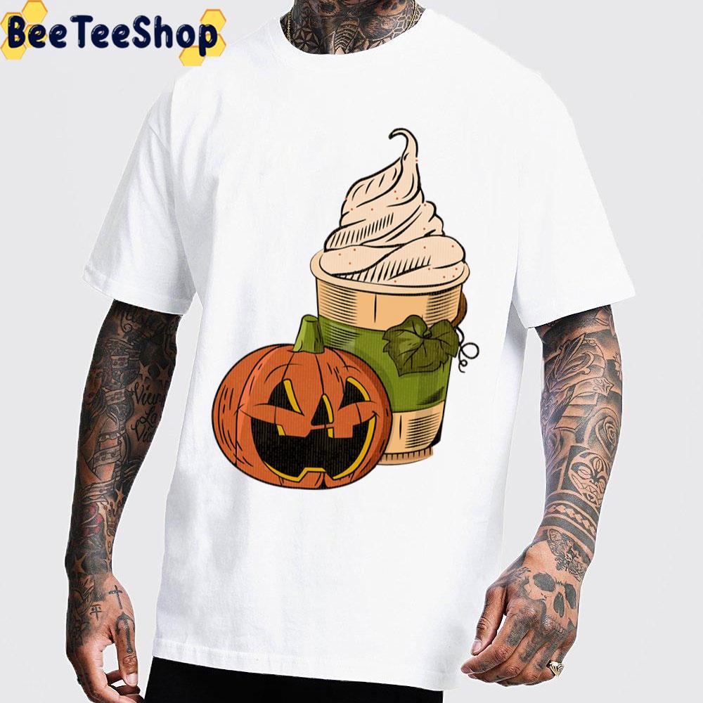 Halloween Pumpkin Spice Latte Trending Unisex T-Shirt