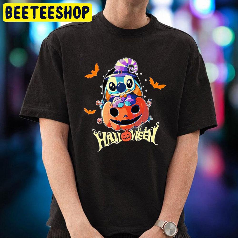 Halloween Stitch And Pumpkin Trick Or Treats Trending Unisex T-Shirt