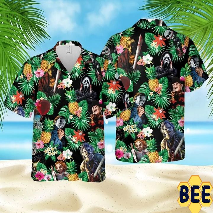 Horror Characters Trending Hawaiian Shirt