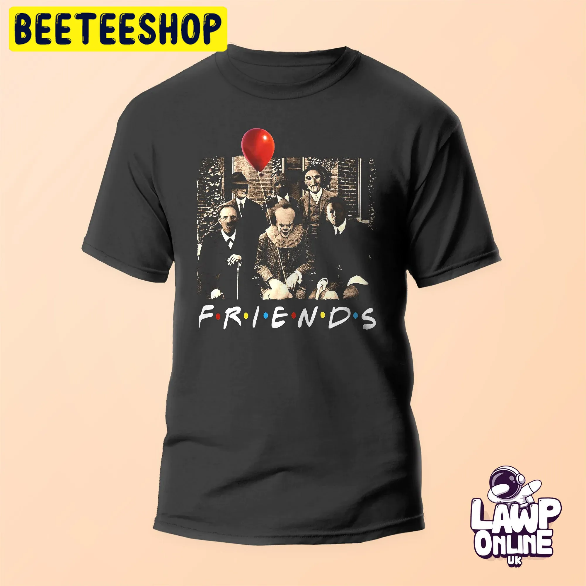 Horror Movie Friends Halloween Unisex T-Shirt