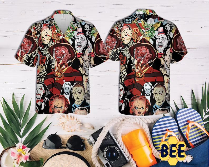 Horror Squad Tropical Halloween Trending Hawaiian Shirt