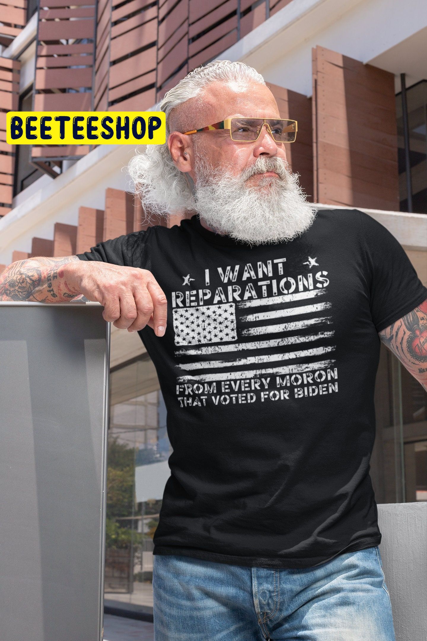 I Want Reparations From Every Moron That Voted For Biden Unisex T-Shirt