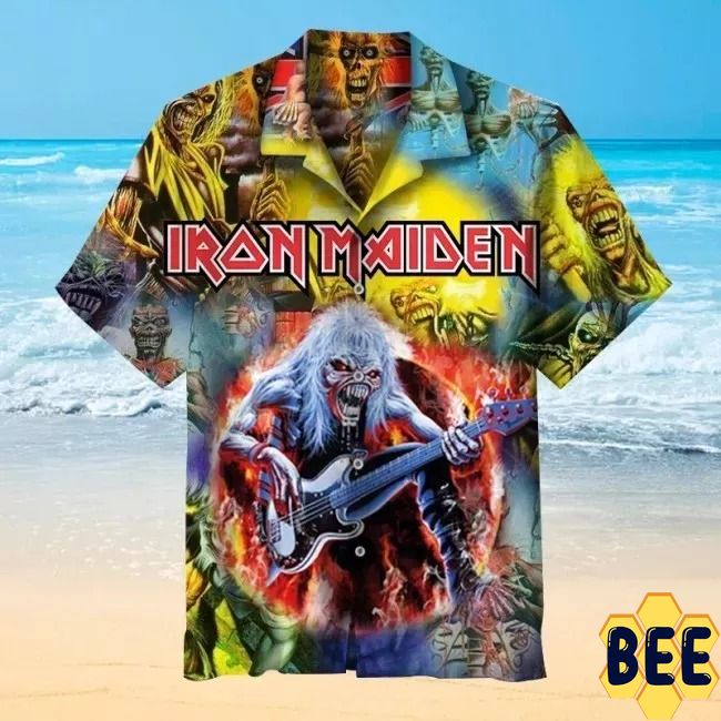 Iron Maiden Vintage Trending Hawaiian Shirt - Beeteeshop