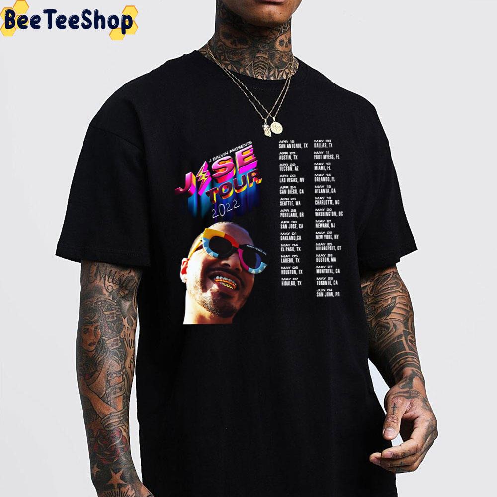 J Balvin Presents Jese Tour Dates 2022 Unisex T-Shirt