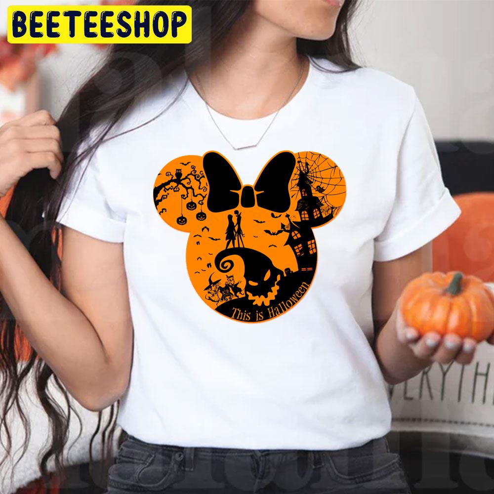 Jack Minnie Head This Is Halloween Trending Unisex T-Shirt