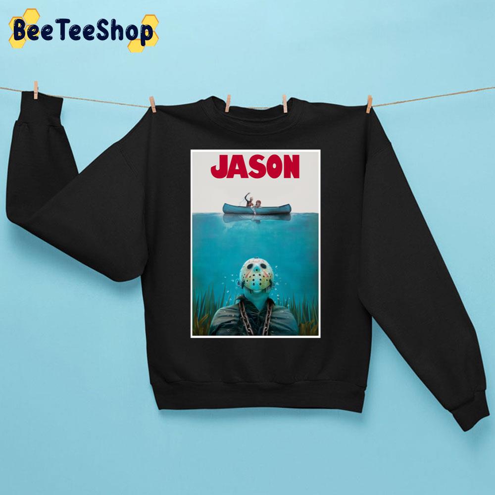 Jason Voorhees Friday The 13th Jaws Style Trending Unisex Sweatshirt