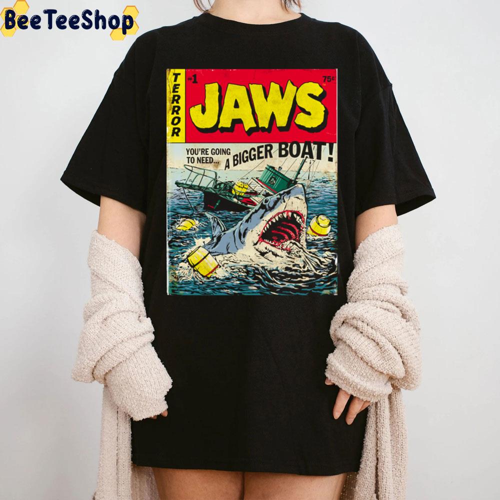 Jaws Comic Book Cover Trending Unisex T-Shirt