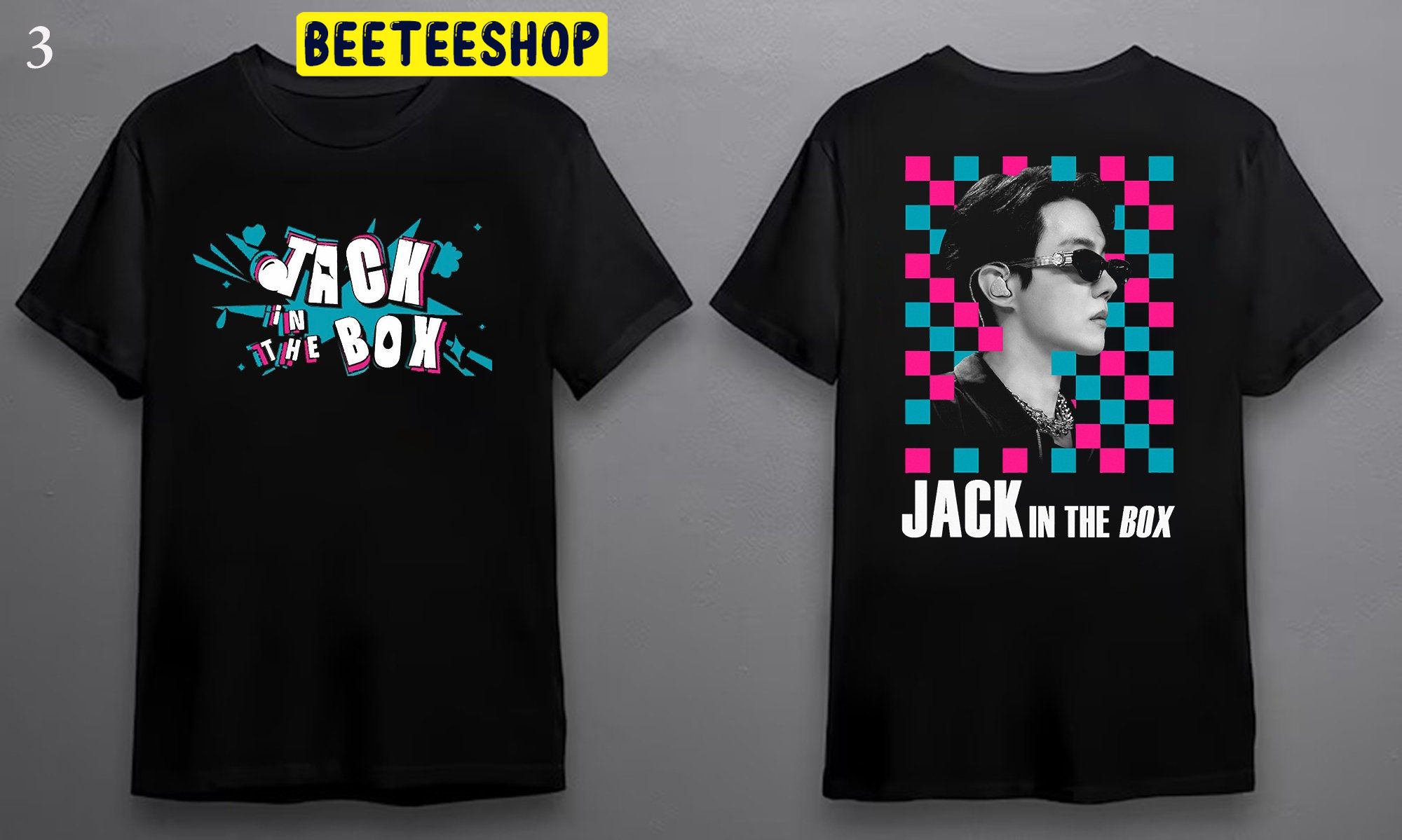 Jhope Jack In The Box Hobipalooza Double Sided Unsiex T-Shirt