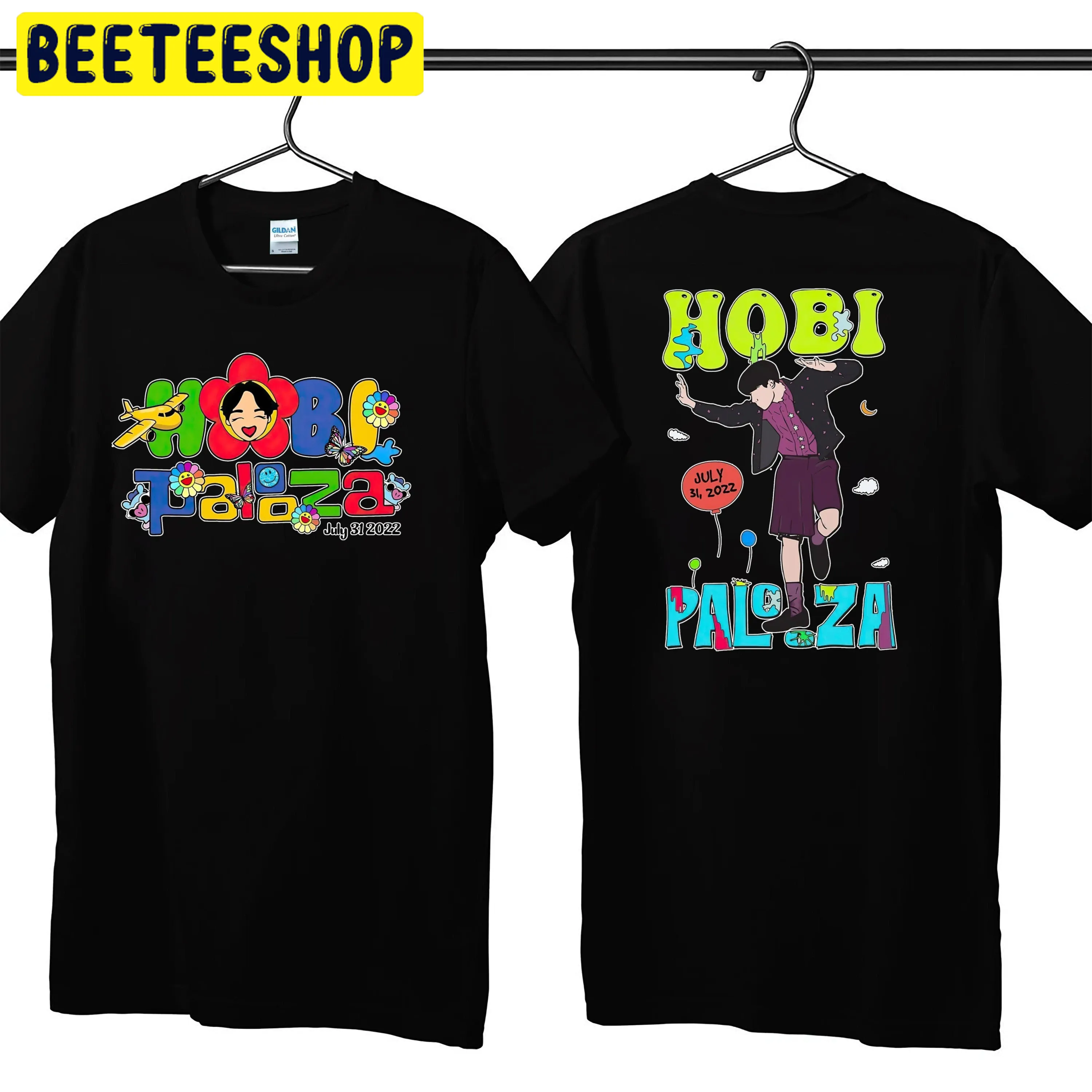 Jhope Lollapalooza Hobi Funny Jhope Jack In The Box Hobipalooza Double Sided Unsiex T-Shirt