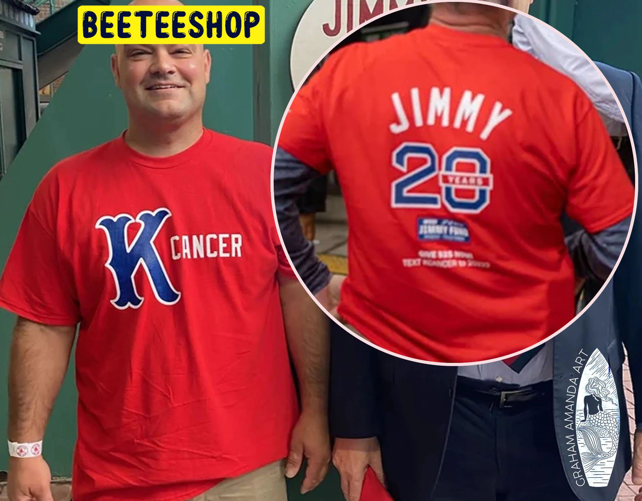 Jimmy K Cancer Trending Double Side Unisex Shirt