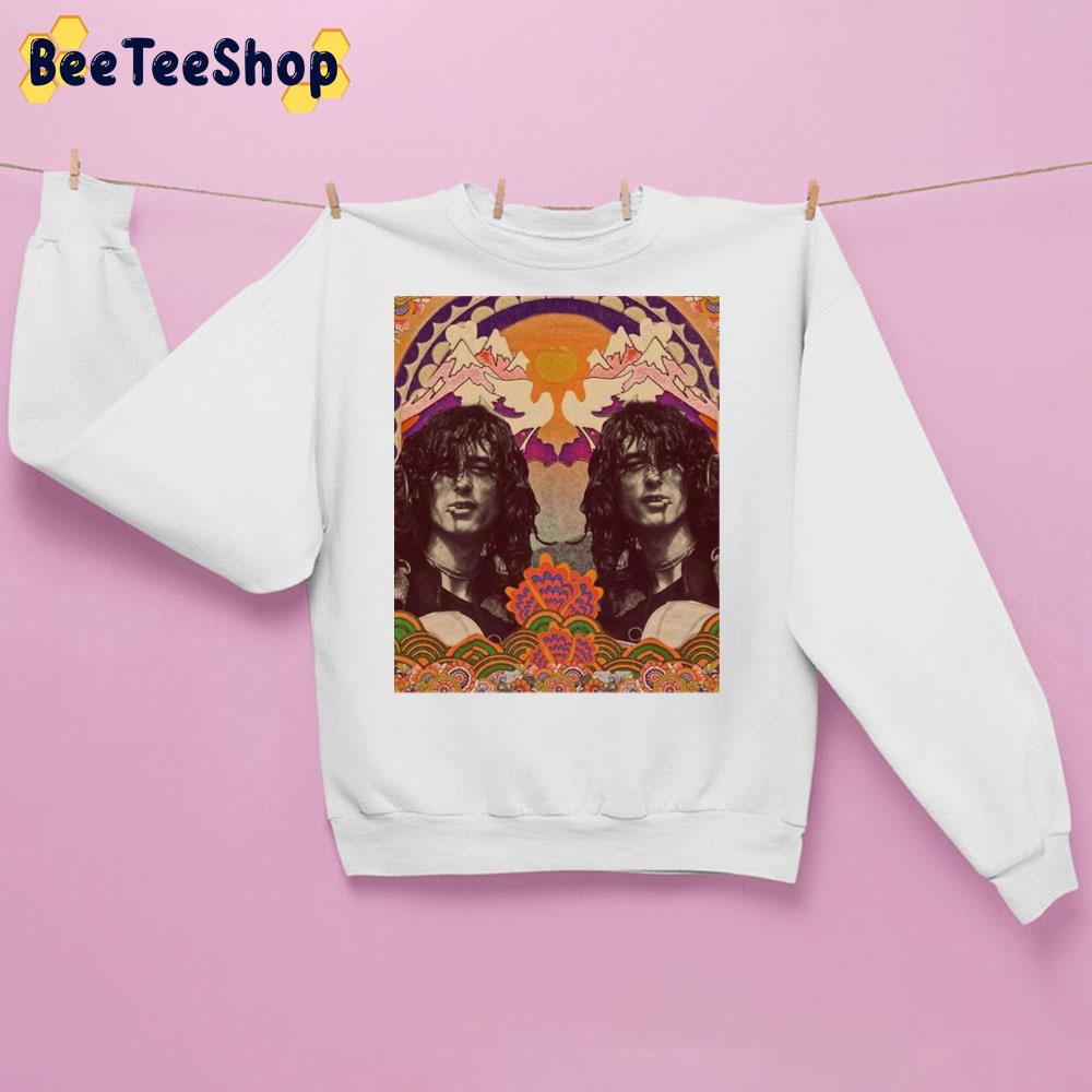 Jimmy Page Psychedelic Art Unisex Sweatshirt