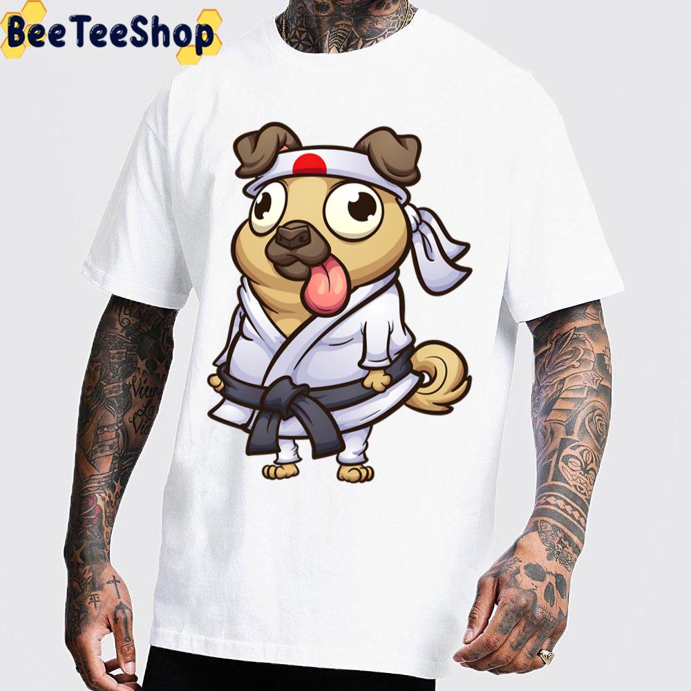 Karate Pug Trending Unisex T-Shirt