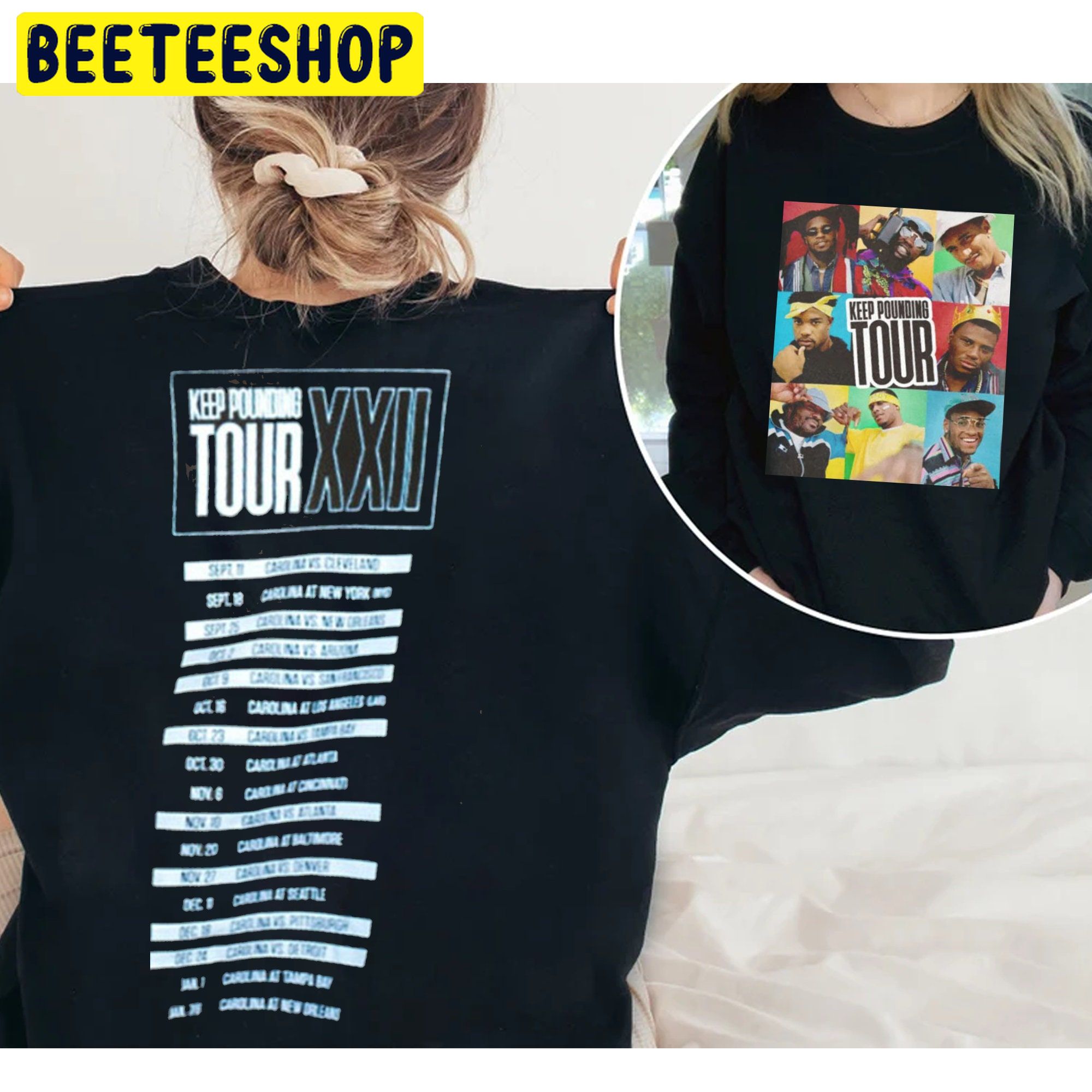 Keep Pounding Tour And Date Double Sided Unsiex Sweatshirt