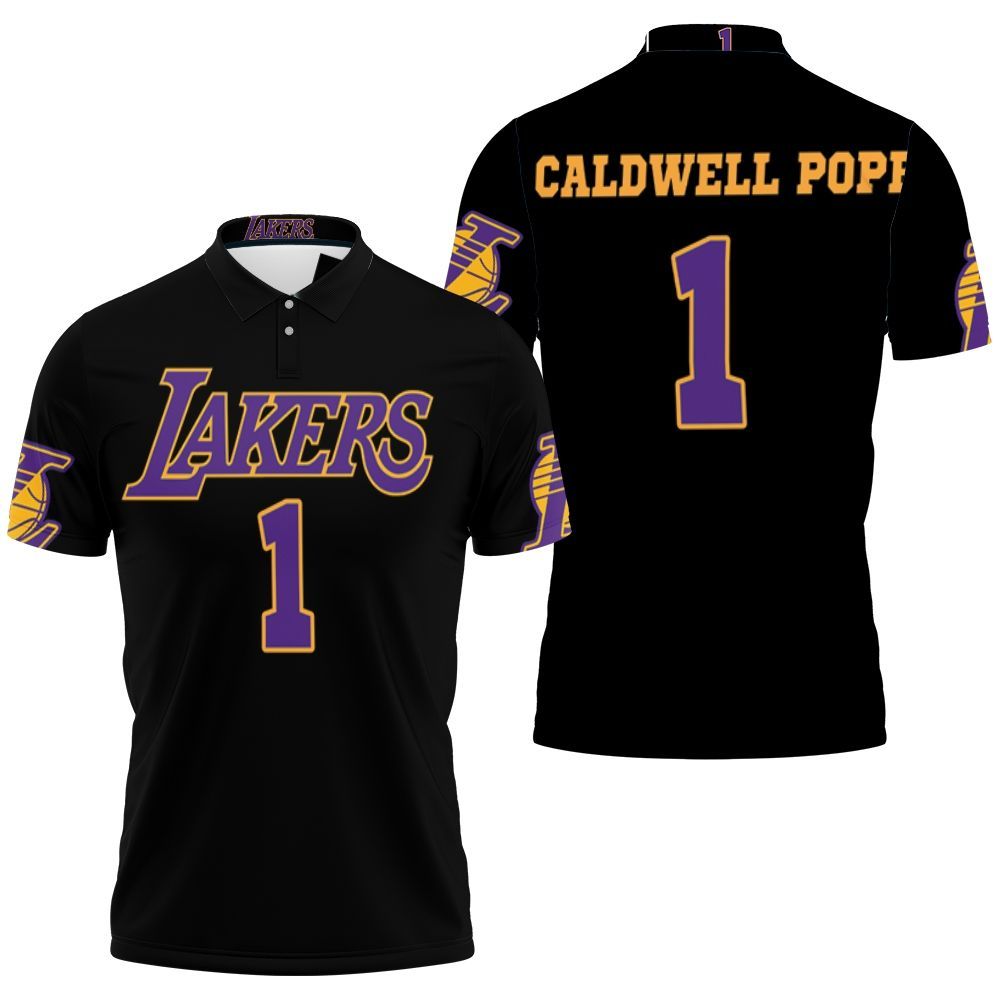 Kentavious Caldwell Pope Lakers Jersey Inspired Style 3D All Over Print Polo Shirt