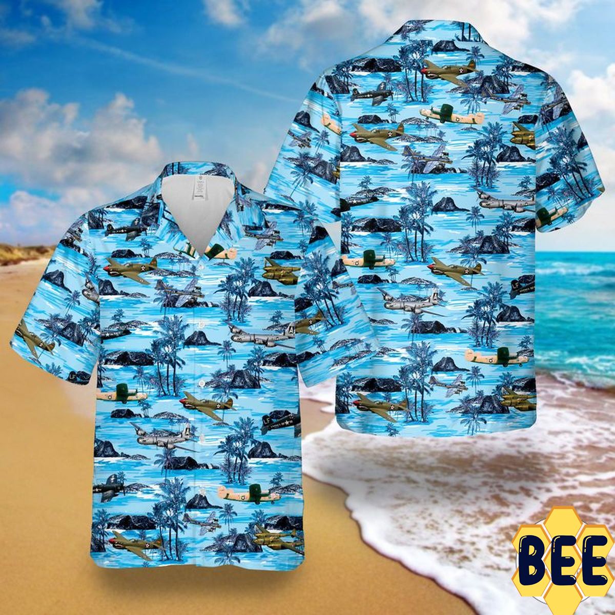 King Bombers Aircraft Of The Sky Trending Hawaiian Shirt