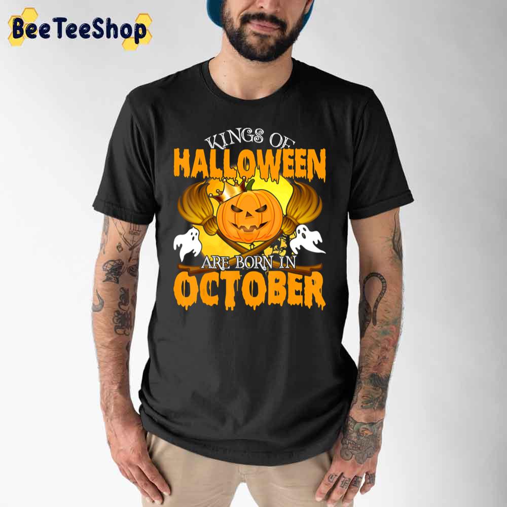 Kings Of Halloween Are Born In October Cute Unisex T-Shirt