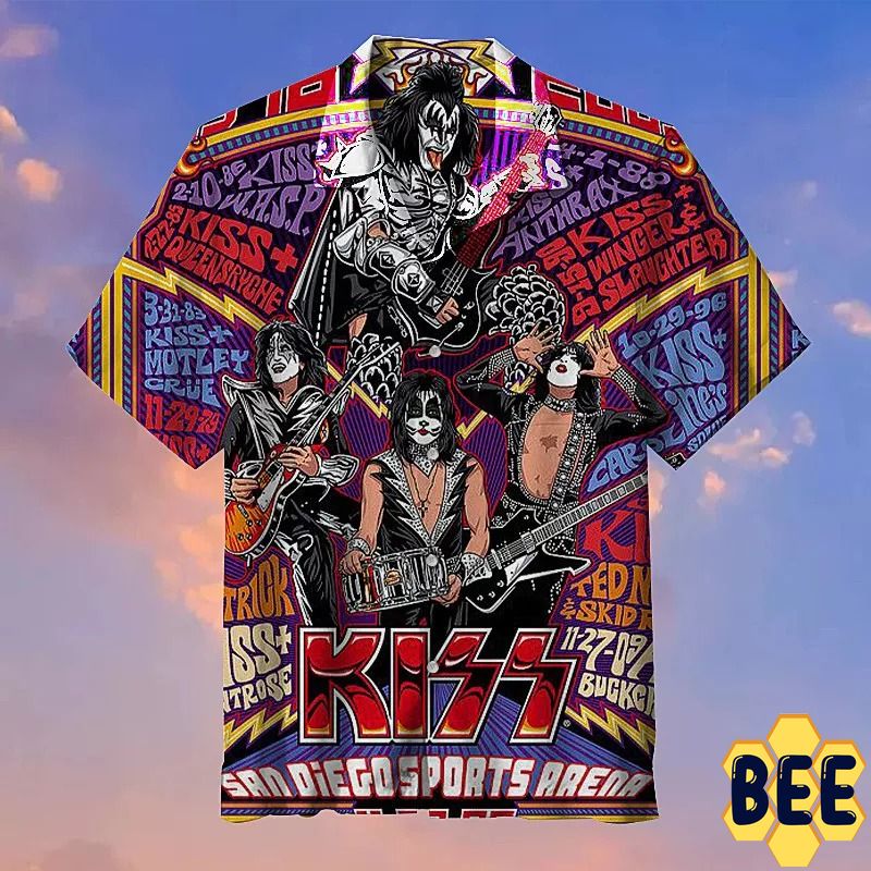 Kiss 1973 Metal Rock Band Trending Hawaiian Shirt