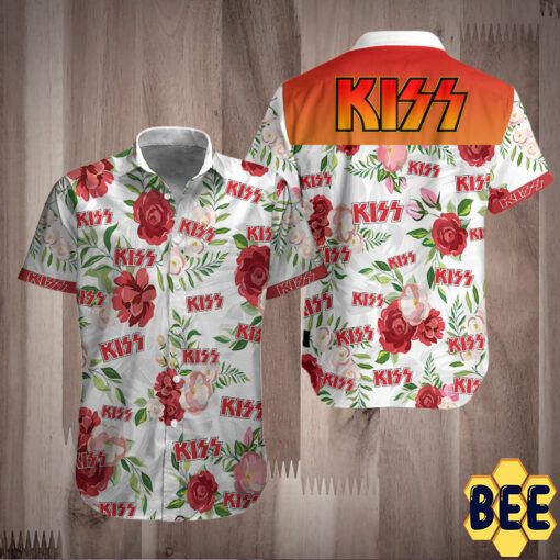 Kiss Band Tropical Flower Trending Hawaiian Shirt