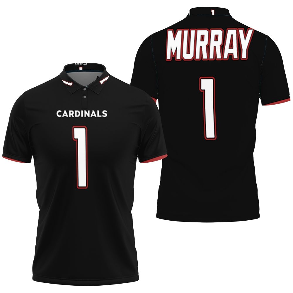 Kyler Murray Arizona Cardinals 2019 Nfl Draft First Round Pick Black Jersey Inspired Style 3D All Over Print Polo Shirt