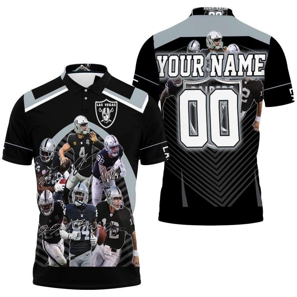 Las Vegas Raiders Personalized 3D All Over Print Polo Shirt