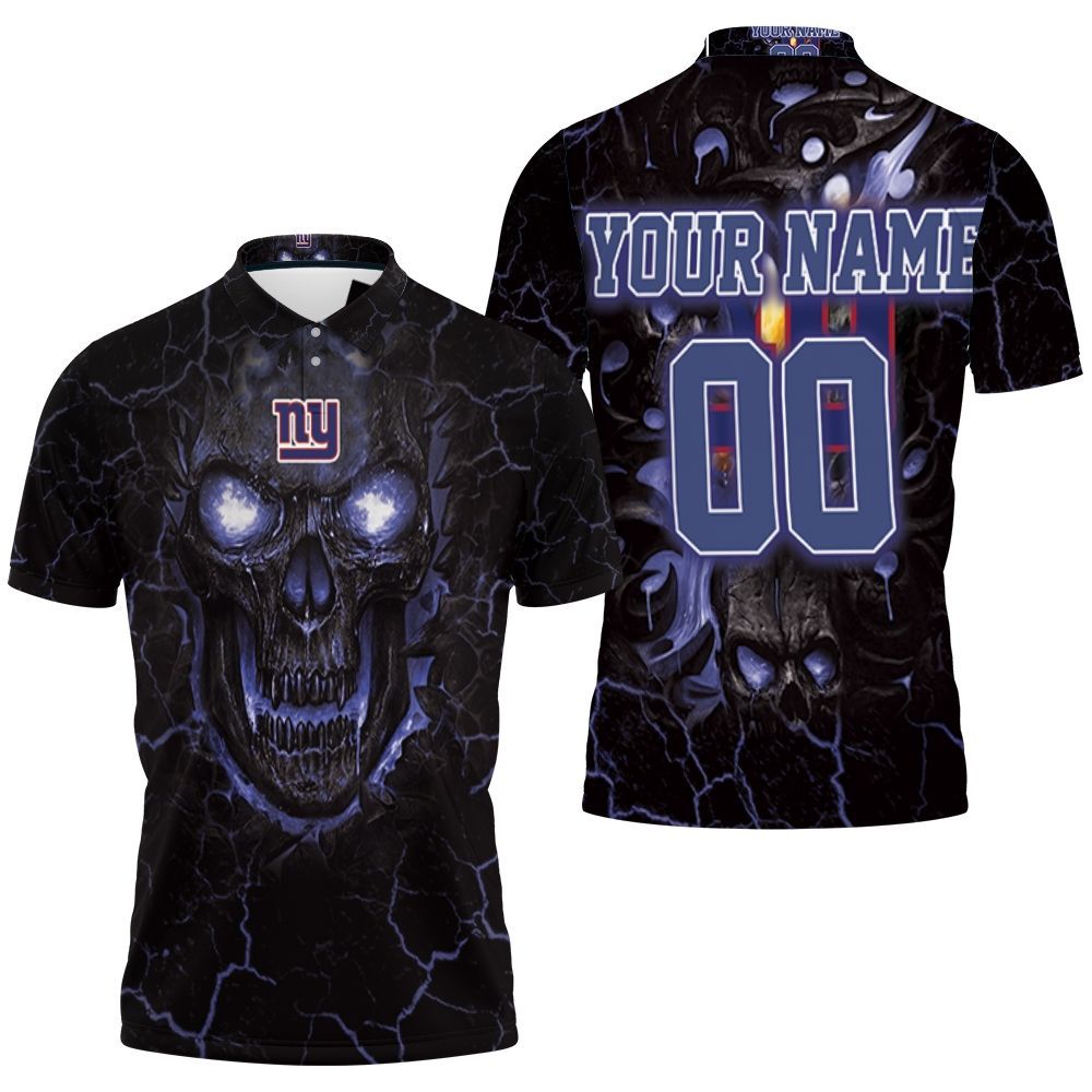 Lava Skull New York Giants Personalized 3D All Over Print Polo Shirt