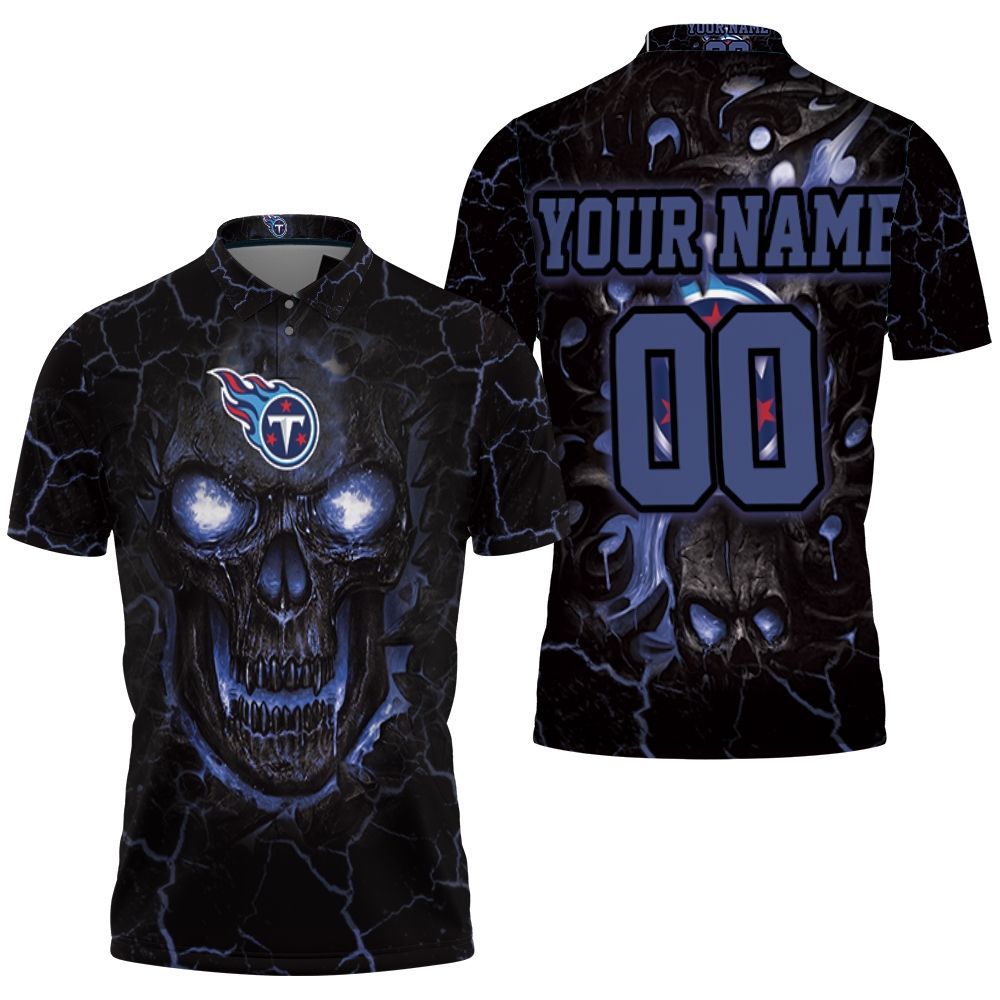 Lava Skull Tennessee Titans Personalized 3D All Over Print Polo Shirt