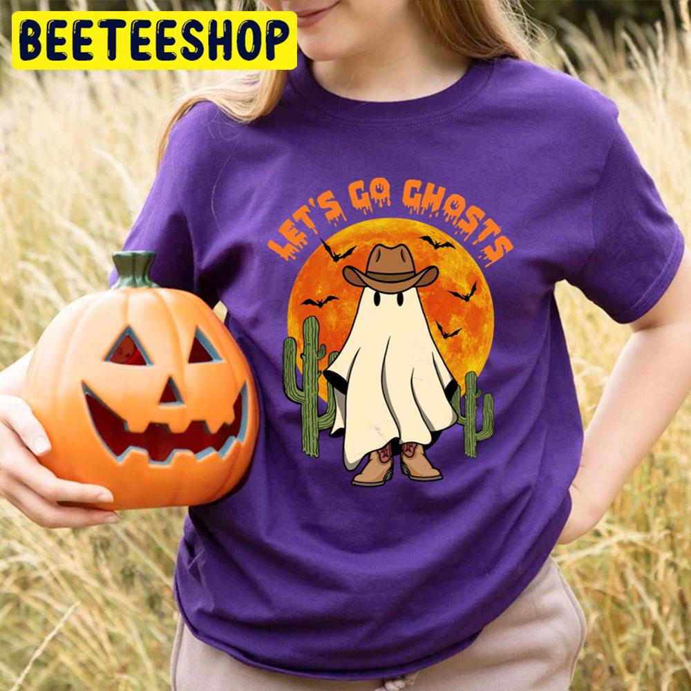 Let’s Go Ghosts Boo Haw Halloween Trending Unisex T-Shirt