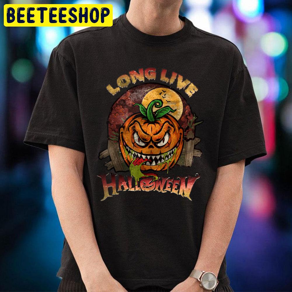 Long Live Halloween Moon Bats Pumpkin Trick Or Treat Trending Unisex T-Shirt