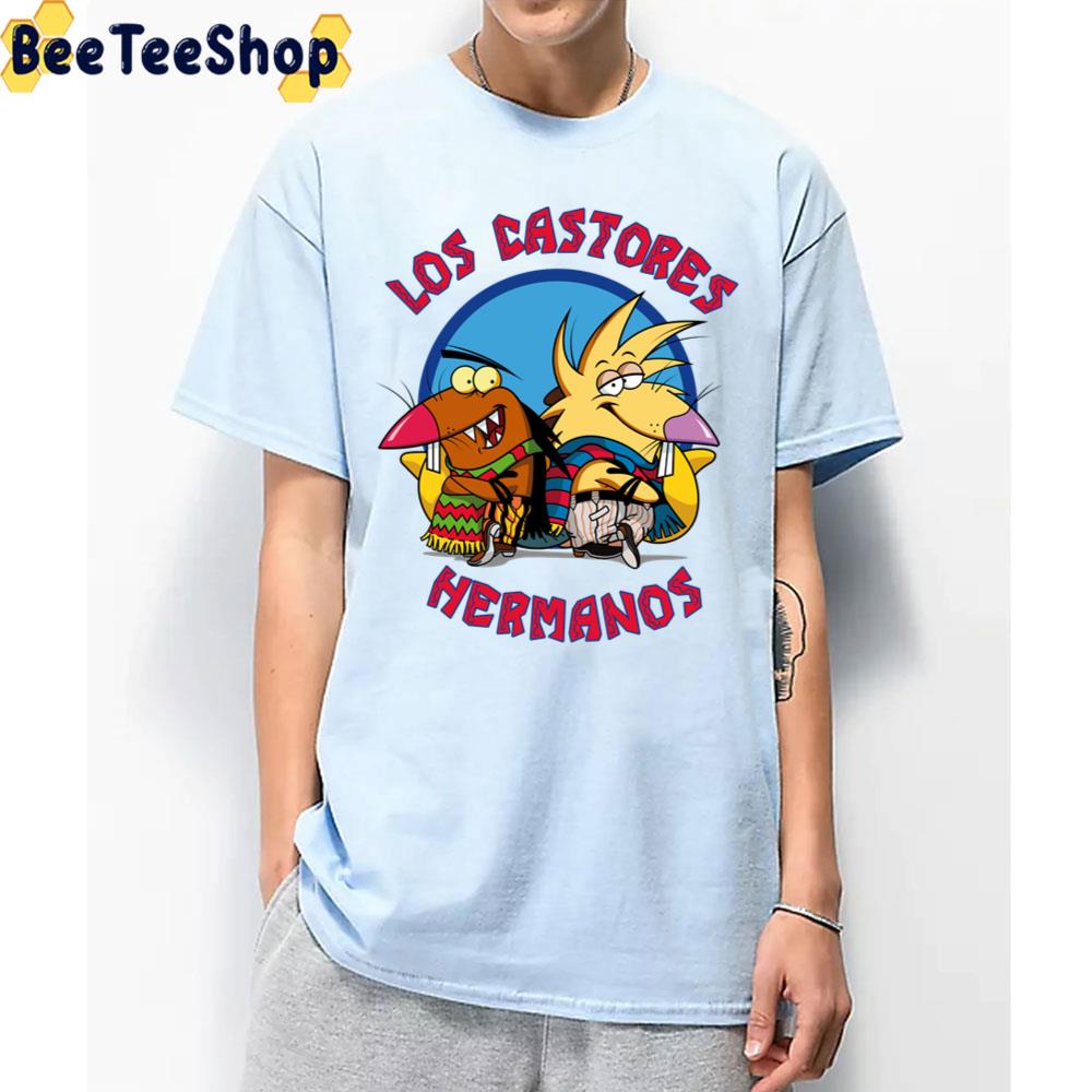 Los Castores Hermanos The Angry Beavers Trending Unisex T-Shirt