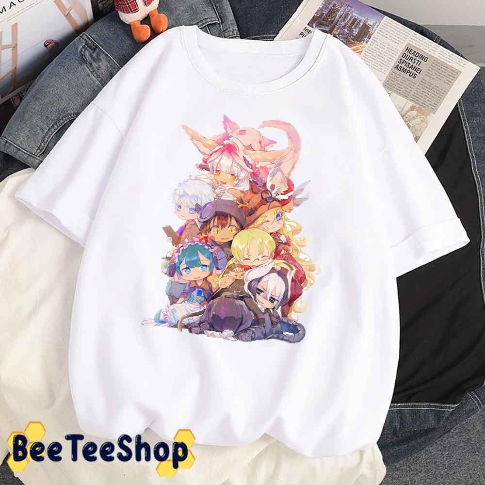 Lovely Nanachi And His Friends Teams Made In Abyss Characters Unisex T-Shirt