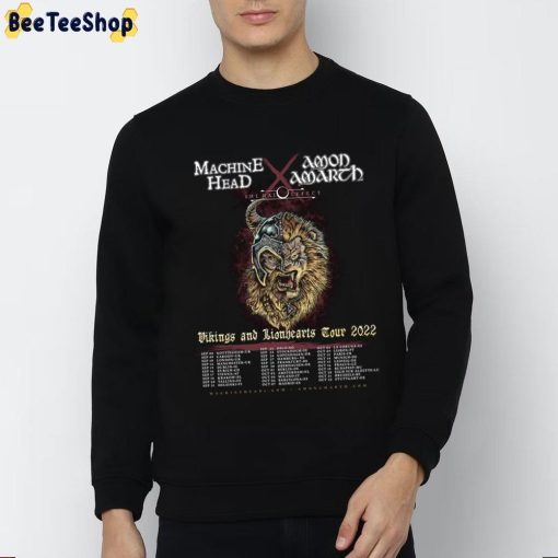Machine Head Amon Amarth Viking And Lionhearts Tour 2022 And Date Unisex T-Shirt