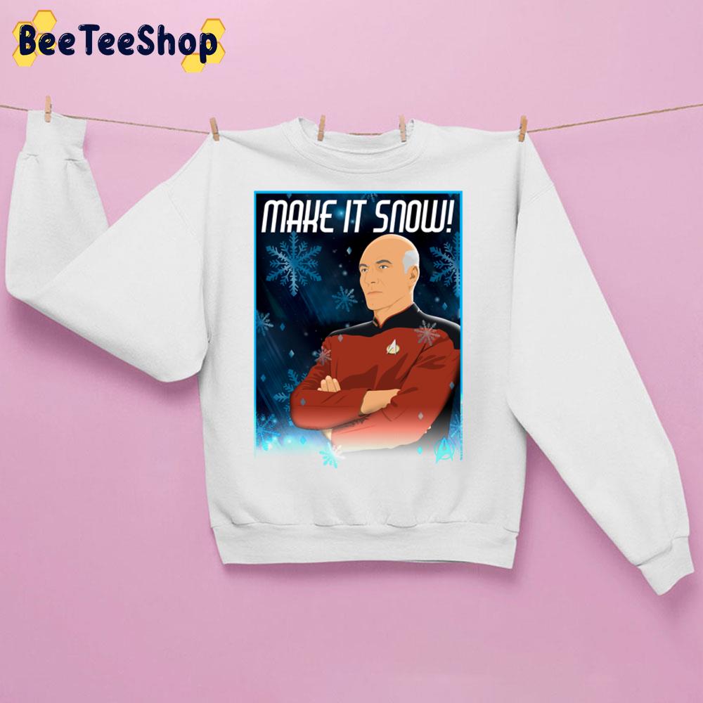 Make It Snow Star Trek Picard Trending Unisex Sweatshirt