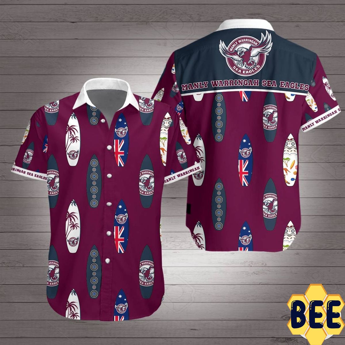 Manly Warringah Sea Eagles Trending Hawaiian Shirt