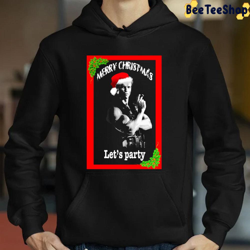 Merry Christmas Let's Paty Commando Trending Unisex T-Shirt